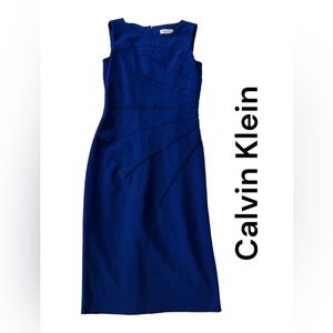 Calvin Klein blue zip up dress size 2